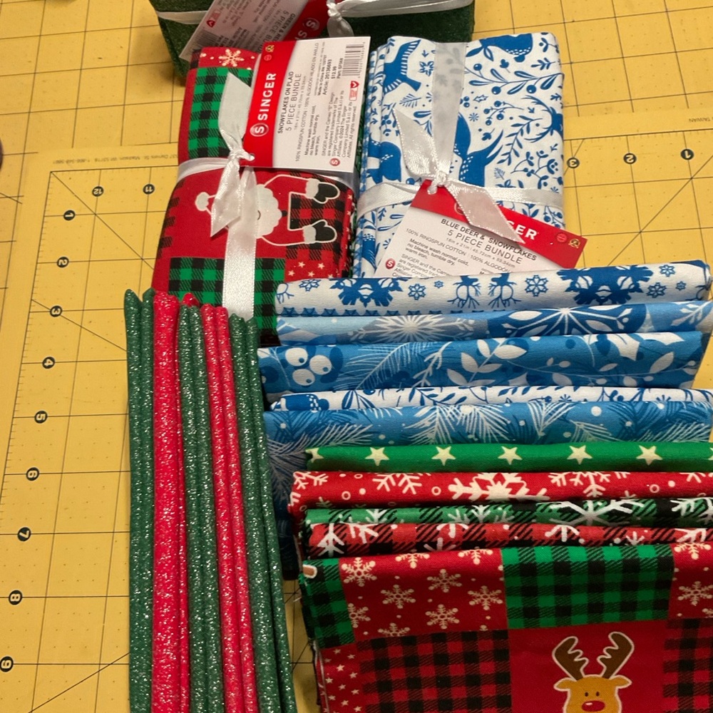 30 Pieces Christmas Cotton Fabric Bundles 18 x 22 Inch Quilting Fabric Sewing - Picture 3 of 4